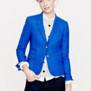 J Crew Schoolboy Blazer in Cobalt Blue sz 4